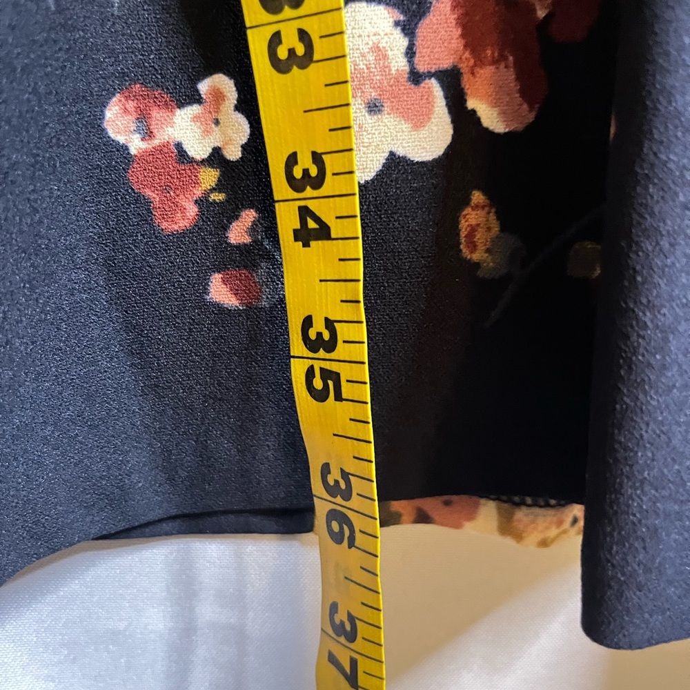 Ralph Lauren navy blue floral dress sz 6 - Picture 6 of 8